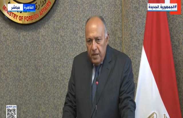 بث مباشر.. مؤتمر  صحفي لسامح شكري ونظيره القبرصي