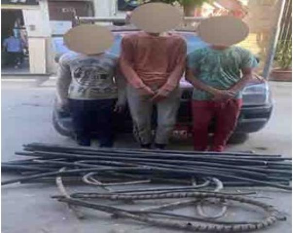 ضبط المتهمين بسرقة كابلات التليفونات الأرضية في روض الفرج