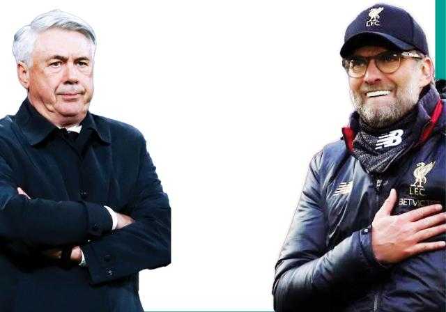 أرقام أنشيلوتى ويورجن كلوب فى دوري أبطال أوروبا قبل النهائي