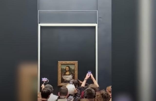 حاول تشويه لوحة الموناليزا بالحلوى؟.. ما السبب