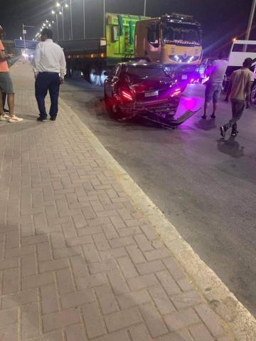 صورة من حادث إسماعيل يوسف