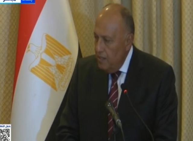 شكري: نعمل على تعزيز جهود العراق في مجال مكافحة الإرهاب