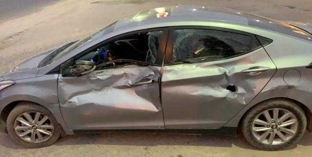 إصابة أسرة في حادث ببني سويف