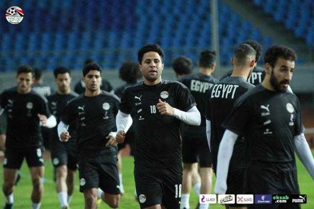 منتخب مصر يختتم تدريباته استعدادًا لمواجهة إثيوبيا