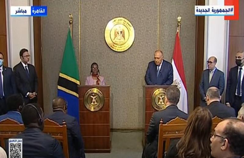 وزيرة خارجية تنزانيا تكشف عن مباحثاتها مع الرئيس السيسي