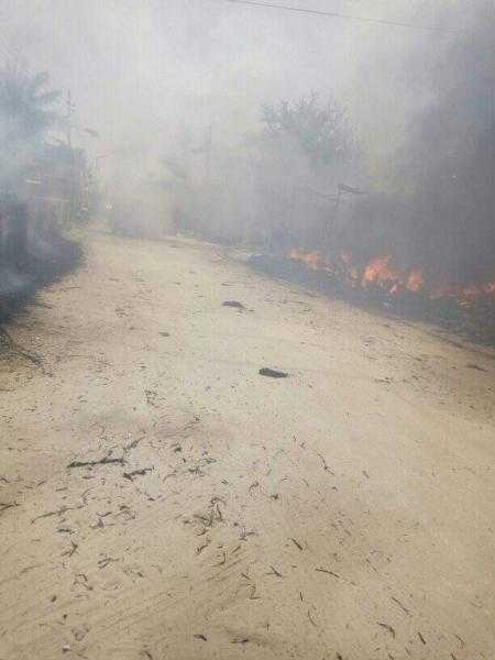 جهود مكثفة لإخماد حريق في القصاصين