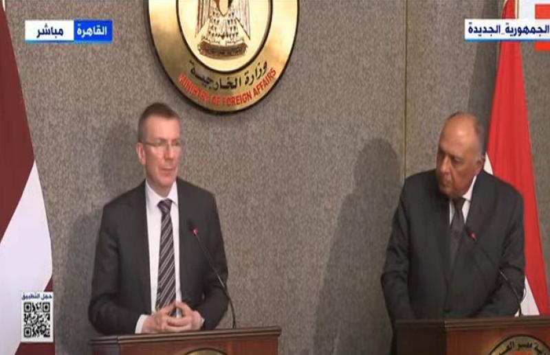 وزير خارجية لاتفيا: المباحثات مع نظيري المصري مثمرة
