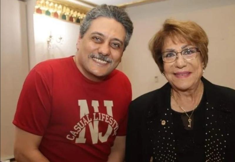 سميحة أيوب وتامر فرج 