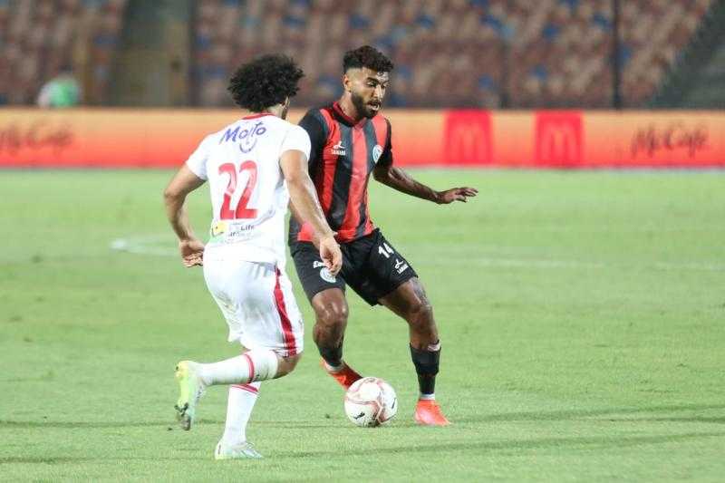 «بن شرقي» يحرز الهدف الثاني للزمالك في مرمى الداخلية