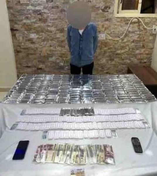 ضبط شخص بحوزته 3 آلاف قرص مخدر بالمرج
