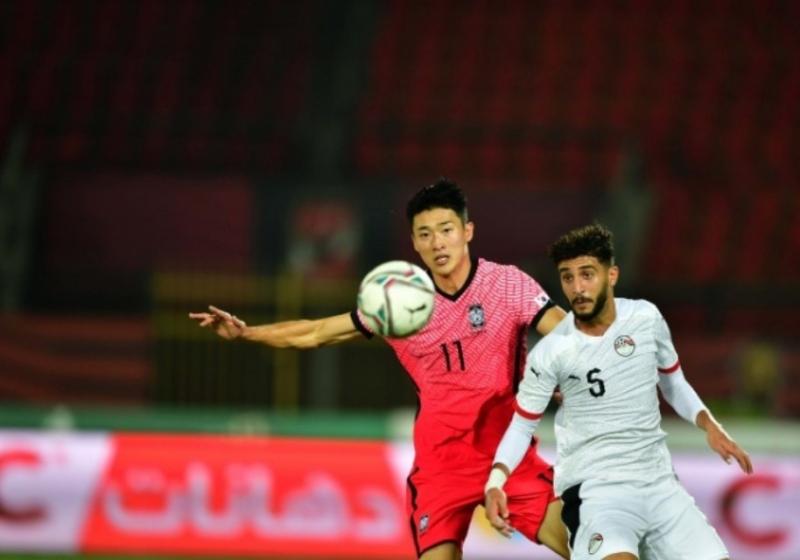 منتخب مصر يتأخر بهدفين مقابل هدف أمام كوريا