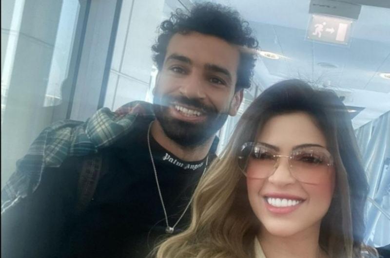 محمد صلاح وميرنا جميل 
