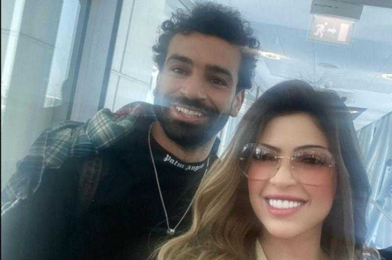 ميرنا جميل تنشر صورة لها برفقة محمد صلاح على انستجرام