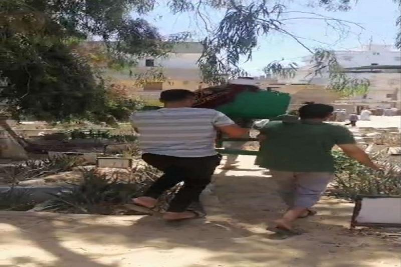 تشييع جثماني عامل ووالدته بالبحيرة