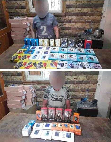 ضبط 60 هاتفا محمولا مجهولة المصدر ومهربة جمركياً