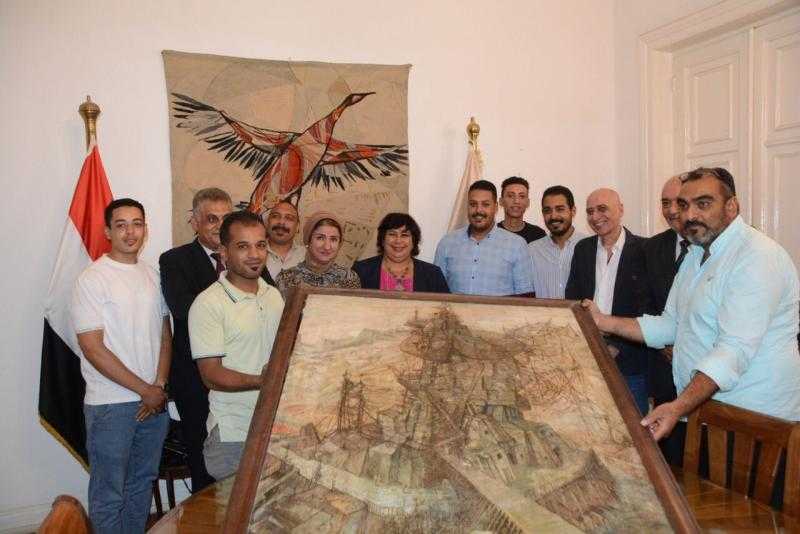 مكتشف لوحة عبدالهادي الجزار: «عندي من 20 سنة داخل مخزن للخردة».. فيديو