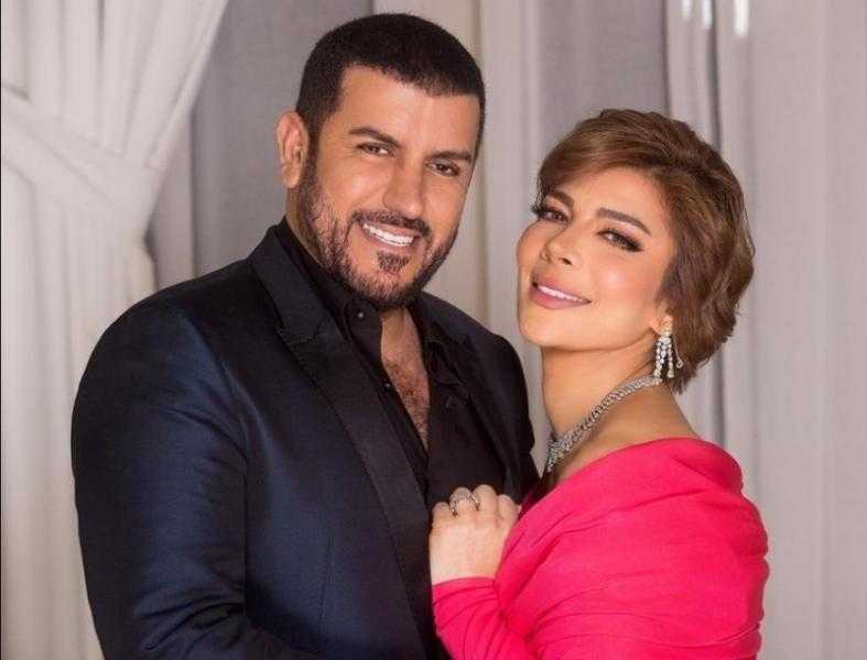 «أبي وسندي».. أصالة تحتفل بعيد زواجها الأول وسط أجواء رومانسية