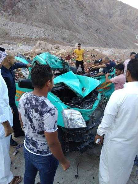 مصرع 3 مواطنين وإصابة 2 آخرين في طريق الصاعدة بنويبع