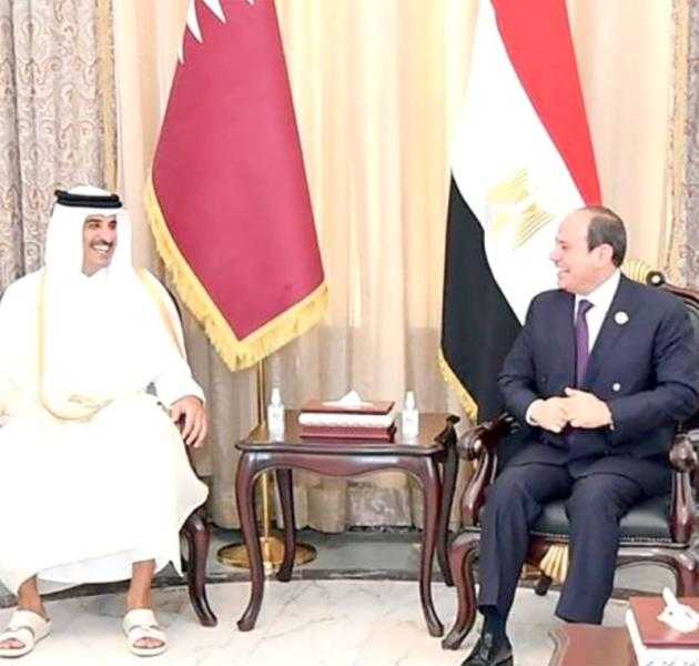 الرئيس: تعاون مصري قطري بشتى المجالات خلال الفترة القادمة