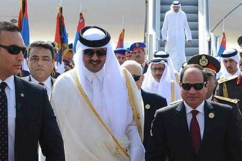 «الرئاسة» تكشف عن الملفات التي ناقشها اللقاء المصري القطري اليوم