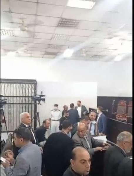 جلسة ماحكمة قاتل الطالبة نيرة أشرف