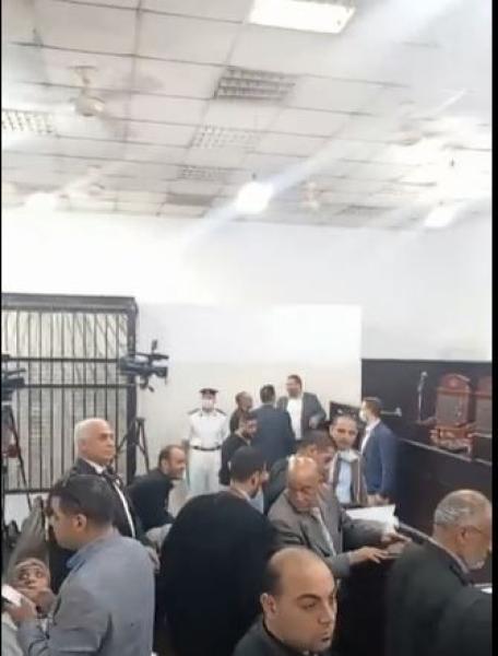 جلسة محاكمة قاتل الطالبة نيرة أشرف