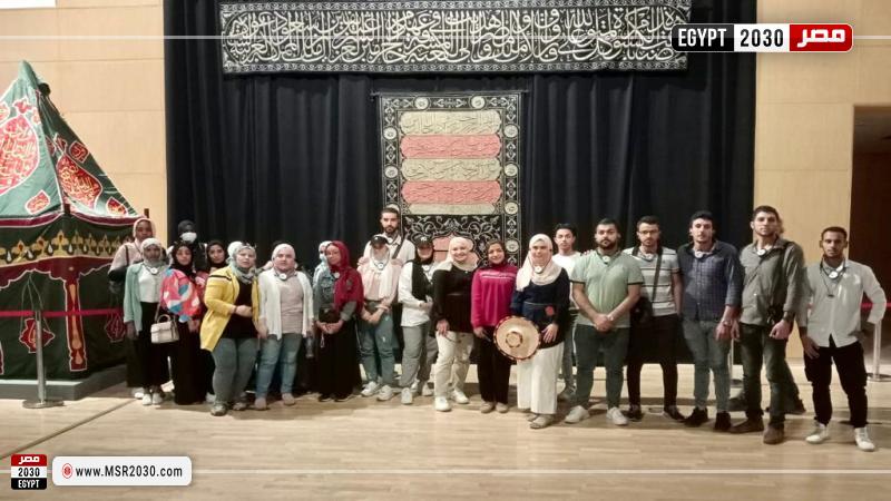 أثناء زيارة المتحف القومي للحضارة