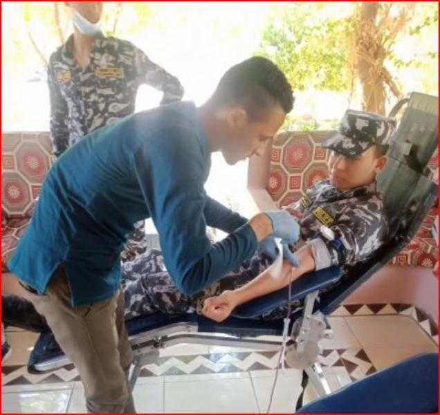 رجال الشرطة بالأقصر ينظمون حملات للتبرع بالدم
