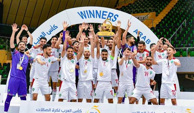 منتخب المغرب يتوج ببطولة كأس العرب لكرة قدم الصالات