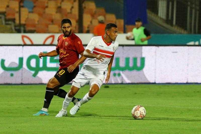 الزمالك يضرب سيراميكا كليوباترا بثنائية في الشوط الأول