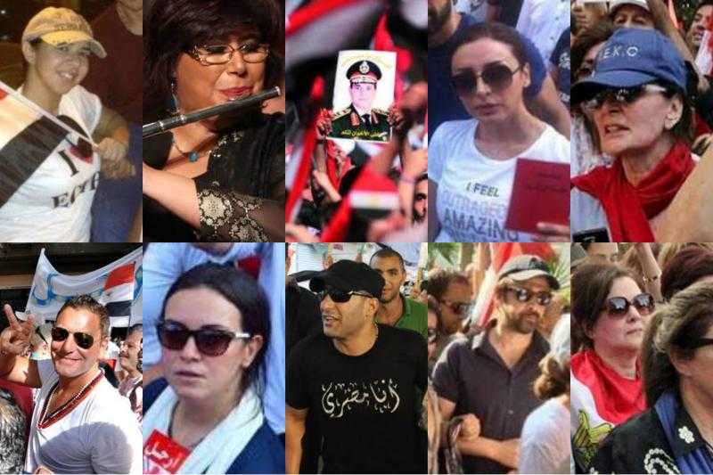 موقف فنانو مصر في ثورة 30 يونيو.. لوحة فنية متكاملة وشرارة بدأت من وزارة الثقافة