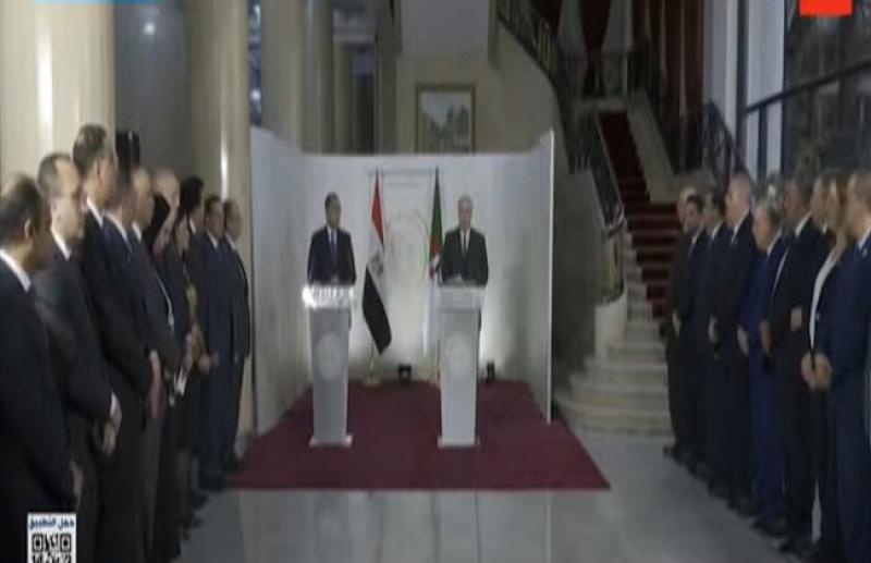 بث مباشر.. مؤتمر صحفي لرئيس الوزراء ونظيره الجزائري