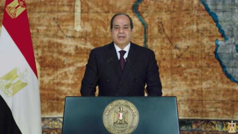 الرئيس: مصر ستعبر الأزمات الدولية الراهنة.. فيديو