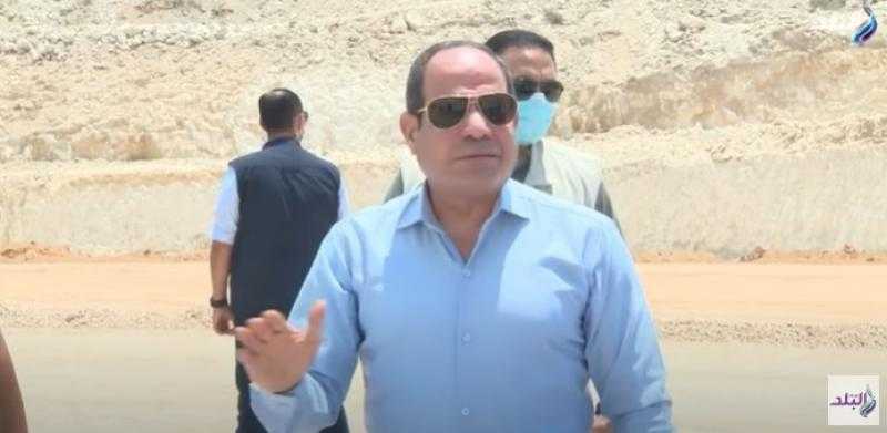 السيسي: المحاور الجديدة أنقذت القاهرة من الشلل الكامل.. فيديو