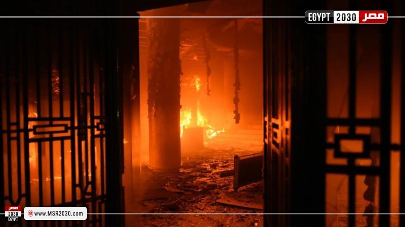 إحراق مبنى البرلمان الليبي في طبرق 