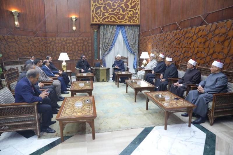 الكنيسة السريانية الأرثوذكسية تهنئ الإمام الأكبر بعيد الأضحى المبارك