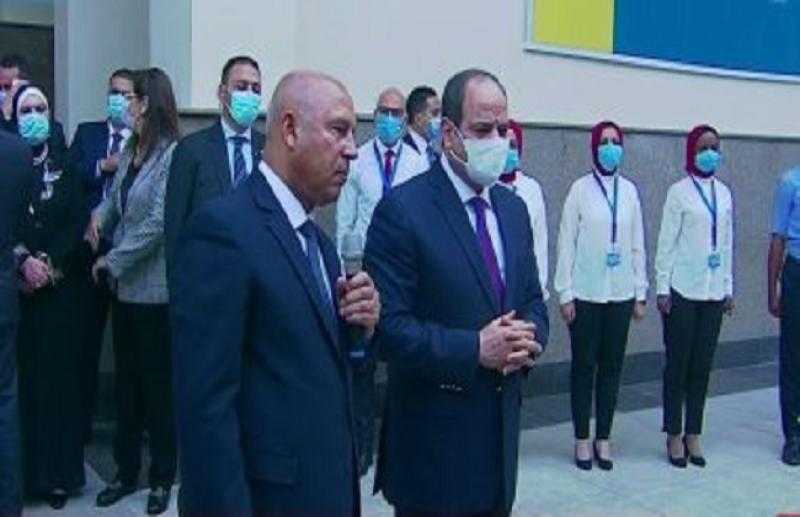 السيسي يشهد افتتاح محطة عدلي منصور المركزية والقطار الكهربائي الخفيف