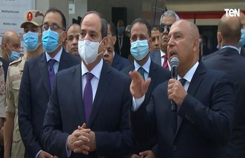 الرئيس السيسي يستمع لشرح تفصيلي عن محطة عدلي منصور - «فيديو»