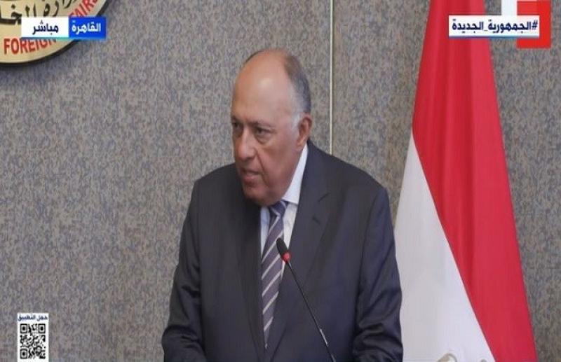 وزير الخارجية: مصر أصبحت مقصد للمهاجرين