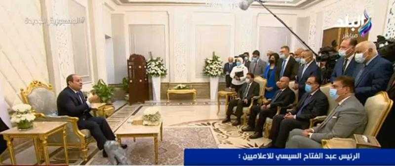 شاهد.. الرئيس السيسي يوجه رسالة مُهمة للإعلاميين اليوم