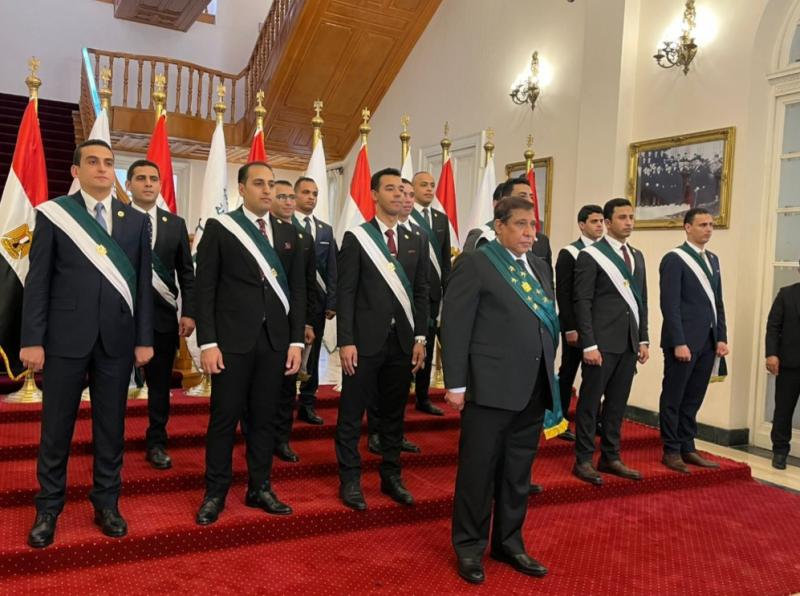 رئيس مجلس الدولة مع المعينين الجدد