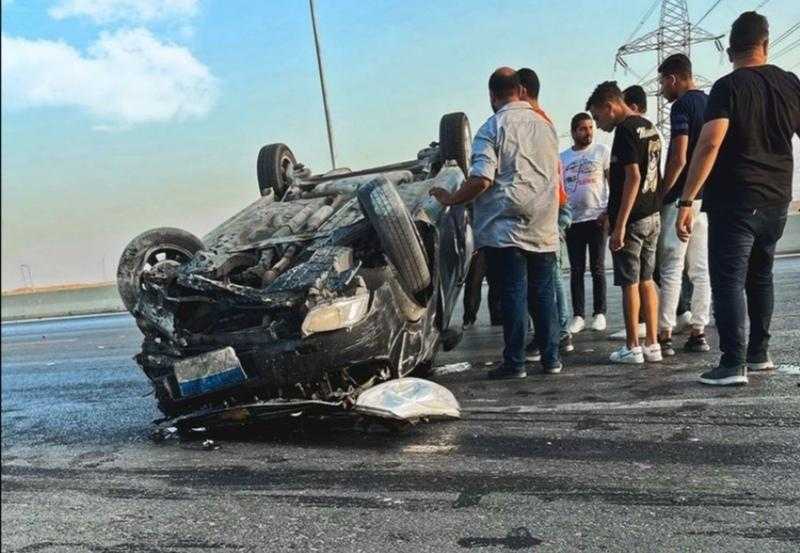 فنان شهير ينجو من الموت بعد حادث سير مروع