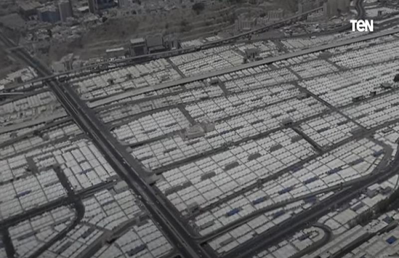 شاهد.. فيديو يرصد مشاهد لمخيمات الحجاج في أول أيام التشريق