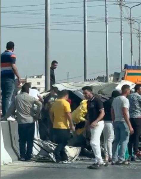 مصرع وإصابة 14 شخصًا في حادث بطريق بلبيس بالشرقية