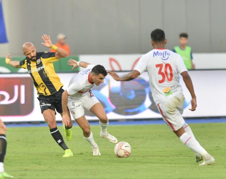 الشوط الأول.. عواد يحافظ على تقدم الزمالك أمام المقاولون العرب