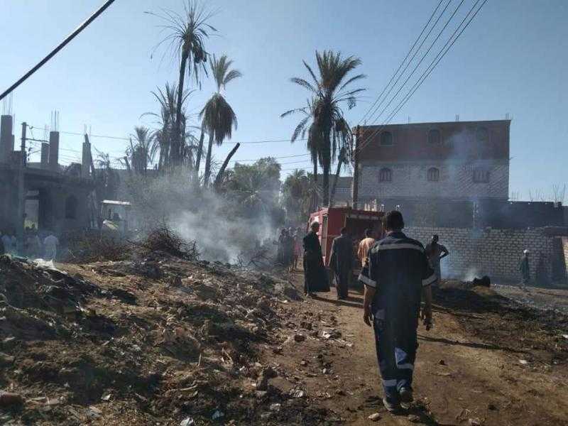 تفحم 49 بقرة وجاموسة و89 خروفا في حريق 4 منازل بقنا