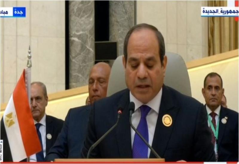السيسي: الإرهاب تحد رئيسي للدول العربية ولن نتهاون في حماية أمننا القومي