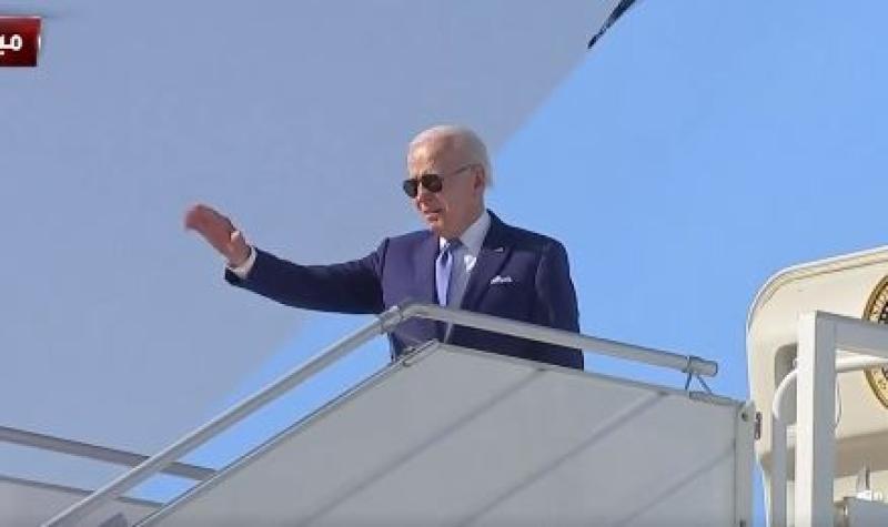 شاهد.. لحظة مغادرة بايدن السعودية بعد مشاركته في قمة جدة