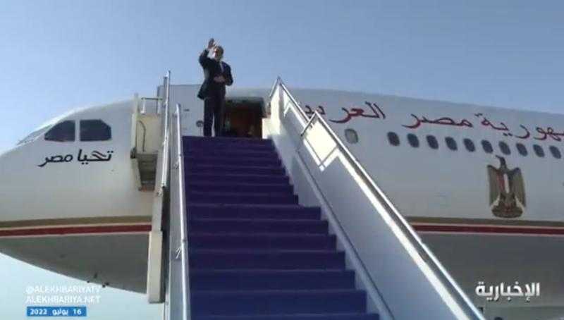 شاهد.. الرئيس السيسي يغادر السعودية بعد مشاركته في قمة جدة