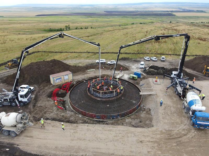 «روساتوم» تعلن بدء بناء الأساسات الخرسانية لمحطة الرياح «كوزمينسكايا»